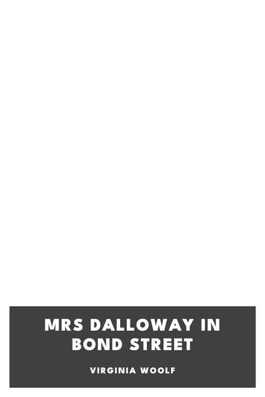 Copertina di Mrs Dalloway in Bond Street, di Virginia Woolf