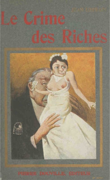 Capa de Le crime des riches, de Jean Lorrain