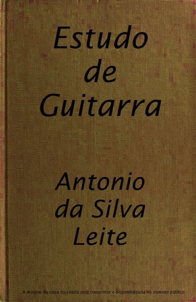Couverture de Estudo de Guitarra par Antônio da Silva Leite