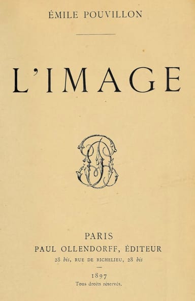Capa de L'image, de Emile Pouvillon