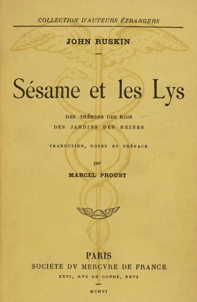 Copertina di Sésame et les lys: des trésors des rois, des jardins des reines, di John Ruskin