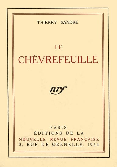 Copertina di Le Chèvrefeuille: Roman, di Thierry Sandre