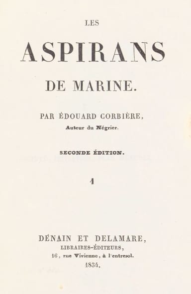 Copertina di Les Aspirans de marine, volume 1, di Edouard Corbière
