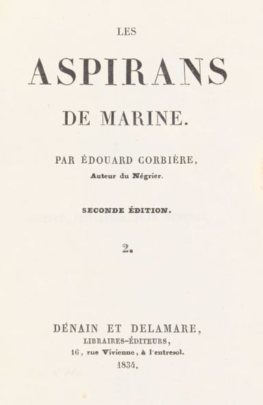 Portada de Les Aspirans de marine, volume 2, de Edouard Corbière