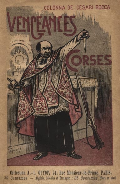 Capa de Vengeances Corses, de comte Pierre Paul Raoul Colonna de Cesari-Rocca