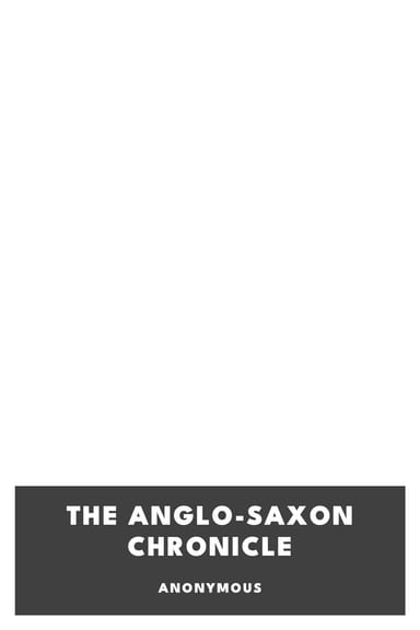Couverture de The Anglo-Saxon Chronicle par Anonymous