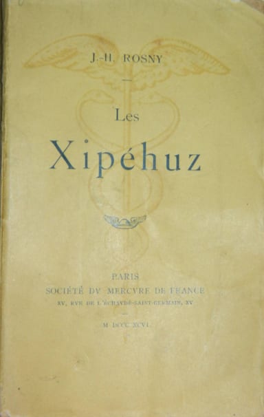Copertina di Les Xipéhuz, di aîné J.-H. Rosny; jeune J.-H. Rosny