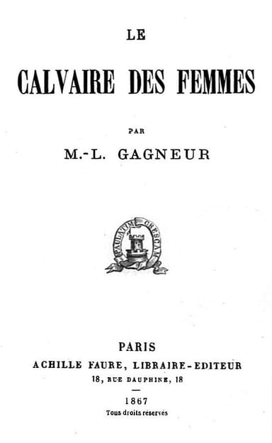 Cover of Le Calvaire des Femmes by M.-L. Gagneur