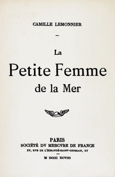Operculum “La petite femme de la mer”, auctore Camille Lemonnier