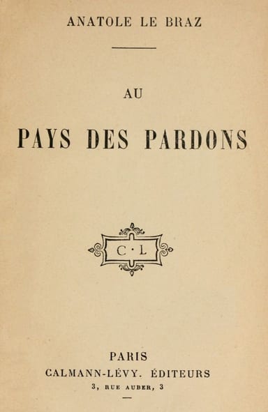 Copertina di Au pays des pardons, di Anatole Le Braz