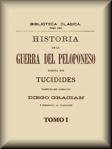 Portada de Historia de la guerra del Peloponeso (1 de 2), de Thucydides
