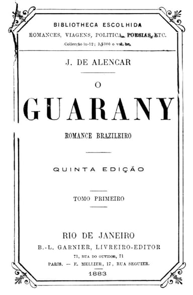 Couverture de O Guarany: romance brazileiro, Vol. 1 (of 2) par José Martiniano de Alencar