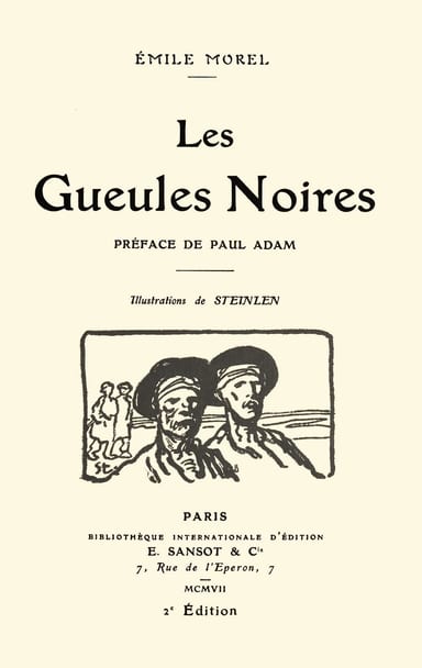 Copertina di Les Gueules Noires, di Emile Morel