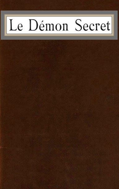 Copertina di Le Démon Secret, di Auguste Gilbert de Voisins