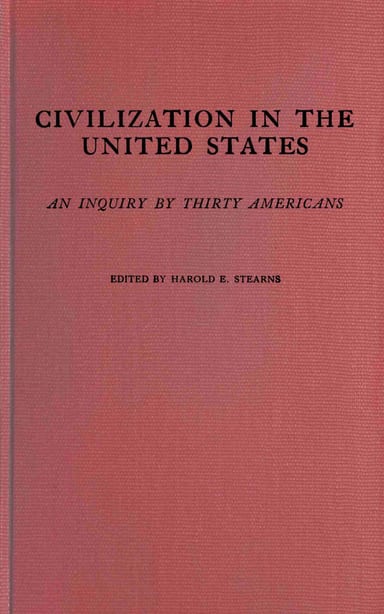 Copertina di Civilization in the United States: An inquiry by thirty Americans, di Anonymous