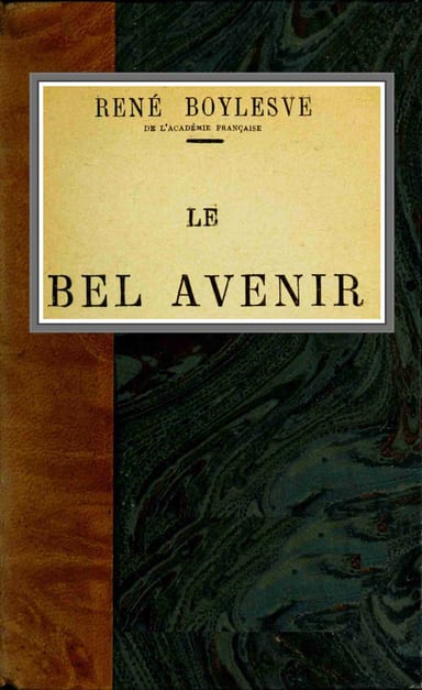 Copertina di Le bel avenir, di René Boylesve
