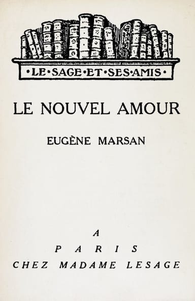 Copertina di Le nouvel amour, di Eugène Marsan