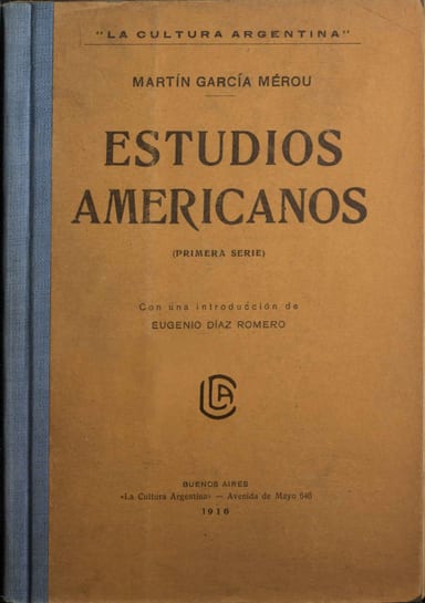 Portada de Estudios americanos (primera serie), de Martín García Mérou