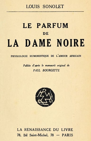 Copertina di Le parfum de la Dame Noire, di Louis Sonolet; Paul Bourgette