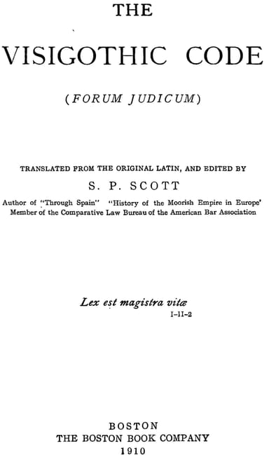 Copertina di The Visigothic code, di Anonymous