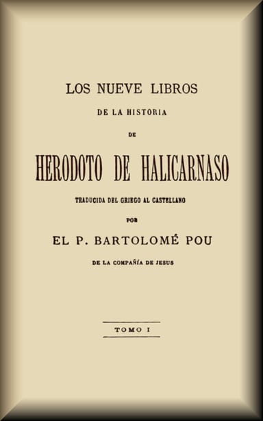 Portada de Los nueve libros de la Historia (1 de 2), de Herodotus