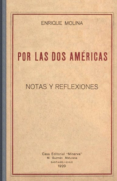 Capa de Por las dos Américas, de Enrique Molina