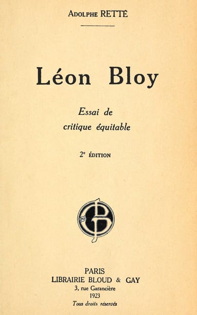 Copertina di Léon Bloy : Essai de critique équitable, di Adolphe Retté