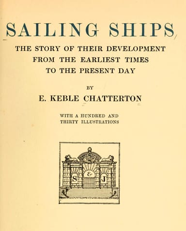 Portada de Sailing ships, de E. Keble Chatterton