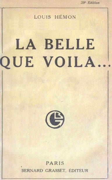 Copertina di La belle que voilà..., di Louis Hémon