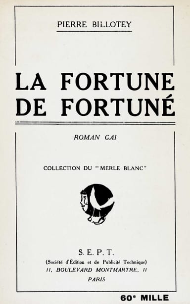 Operculum “La fortune de Fortuné”, auctore Pierre Billotey
