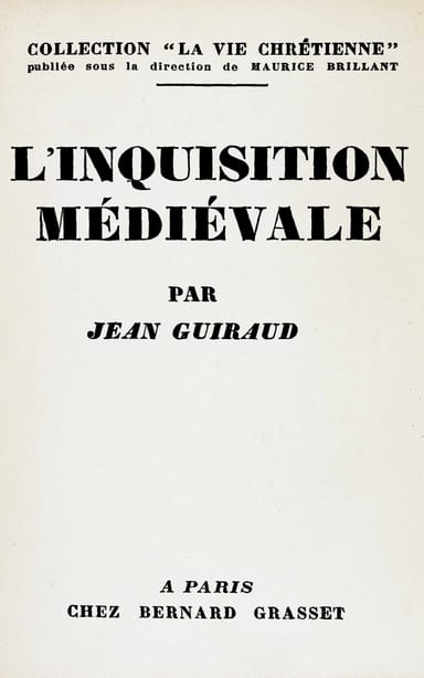 Copertina di L'Inquisition médiévale, di Jean Guiraud
