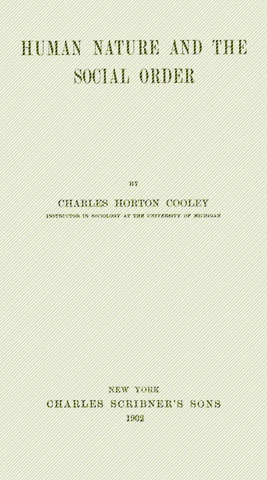 Copertina di Human nature and the social order, di Charles Horton Cooley