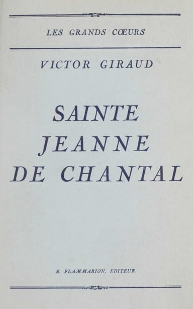 Portada de Sainte Jeanne de Chantal, de Victor Giraud