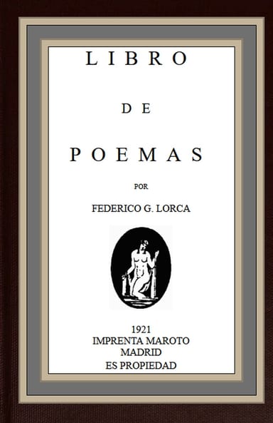 Portada de Libro de poemas, de Federico García Lorca