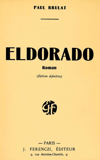 Copertina di Eldorado, di Paul Brulat
