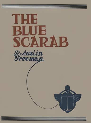 Portada de The blue scarab, de R. Austin Freeman
