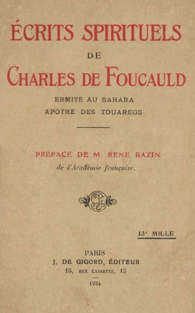 Copertina di Écrits spirituels de Charles de Foucauld, di Charles de Foucauld