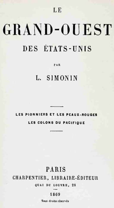 Copertina di Le grand-ouest des États-Unis, di Louis Simonin