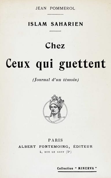 Copertina di Islam saharien, di Jean Pommerol