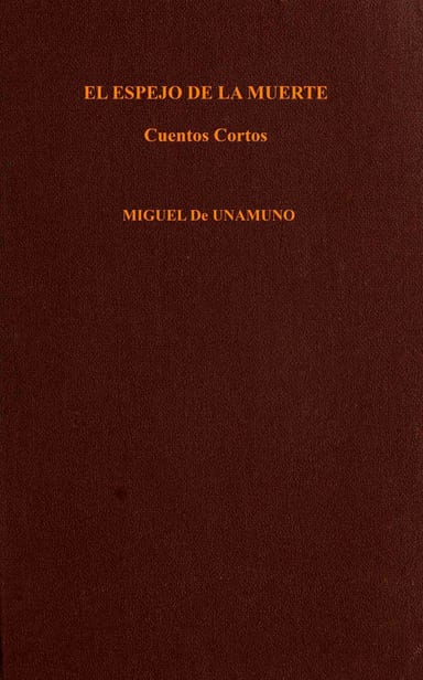 Cover of El espejo de la muerte by Miguel de Unamuno