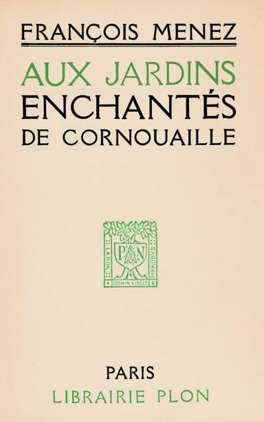 Copertina di Aux jardins enchantés de Cornouaille, di François Ménez