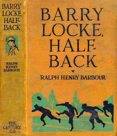 Portada de Barry Locke, half-back, de Ralph Henry Barbour