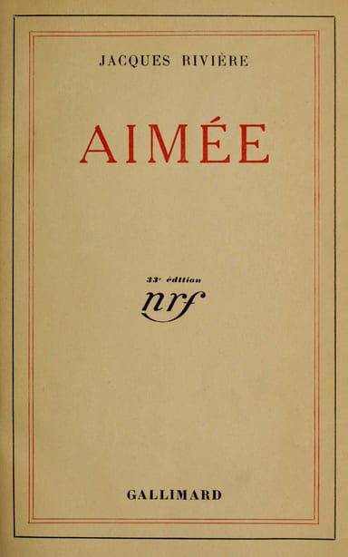 Copertina di Aimée, di Jacques Rivière