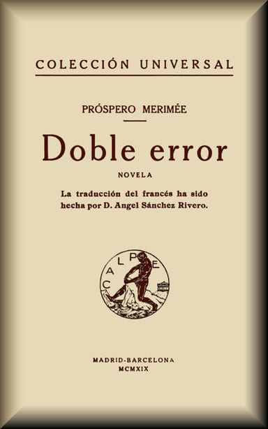 Cover of Doble error by Prosper Mérimée