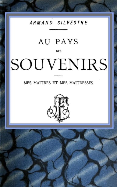 Copertina di Au pays des souvenirs, di Armand Silvestre