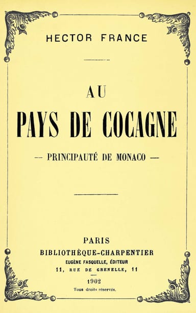Operculum “Au pays de Cocagne”, auctore Hector France