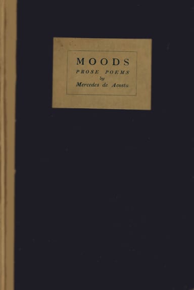 Copertina di Moods, di Mercedes de Acosta