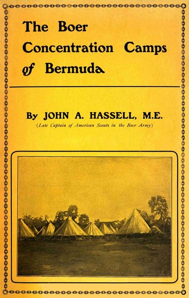 Operculum “The Boer concentration camps of Bermuda”, auctore John A. Hassell