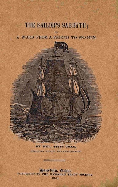 Copertina di The sailor's Sabbath, di Titus Coan