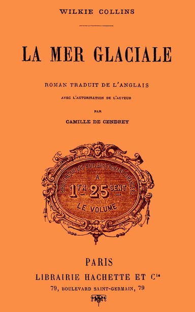 Copertina di La mer glaciale, di Wilkie Collins